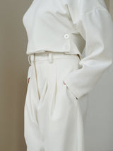 Etched Trousers - White