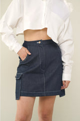 Compact Skirt - Blue Denim