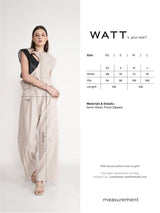 Incision Pants - Nude