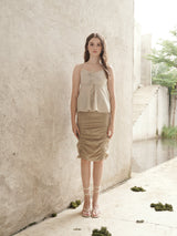 Sprout Skirt - Nude Brown