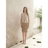 Sprout Skirt - Nude Brown